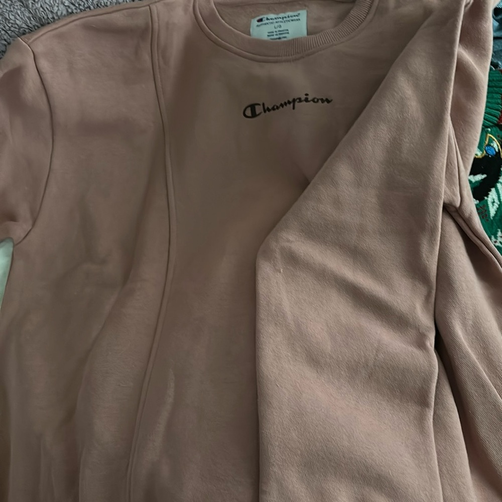 Rose pink champion sweatshirt